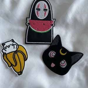 Sew-on / iron on anime patch lot